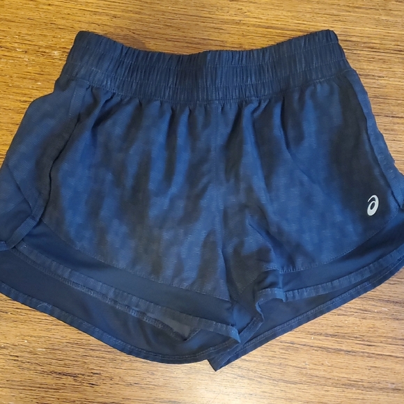 Asics Women's Blue Running Shorts - Picture 1 of 4